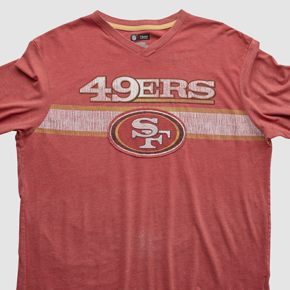 San Francisco 49ers NFL 2010s Long Sleeve T-shirt - Red Vintage cheap