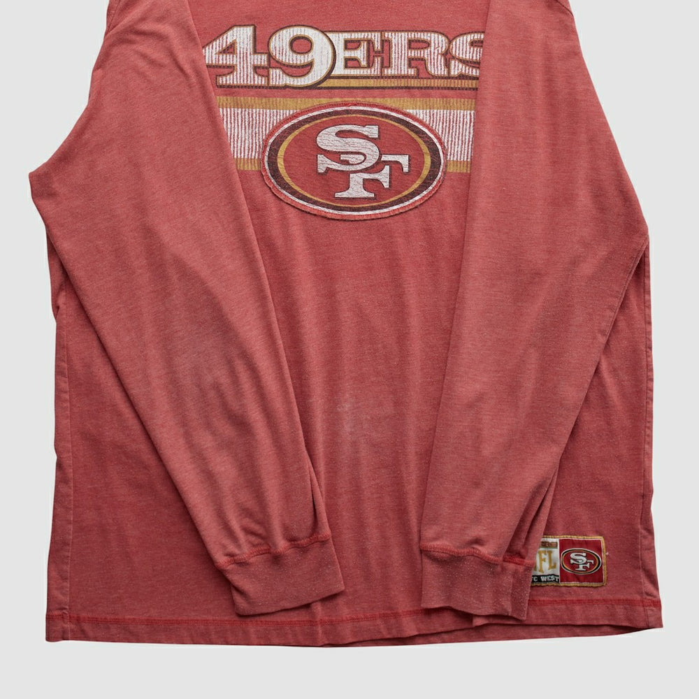 San Francisco 49ers NFL 2010s Long Sleeve T-shirt - Red Vintage cheap