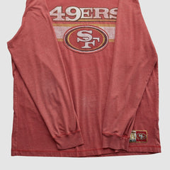 San Francisco 49ers NFL 2010s Long Sleeve T-shirt - Red Vintage cheap