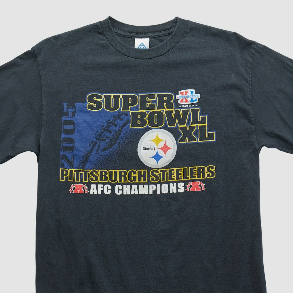 Super Bowl XL Alstyle 2006 Long Sleeve T-shirt - Black Vintage on sale