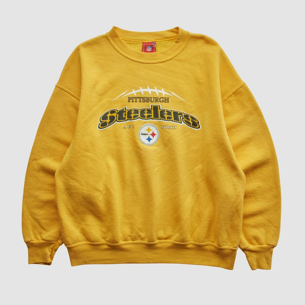 Pittsburgh Steelers NFL 2000s Pullover Sweatshirt - Yellow Vintage on sale