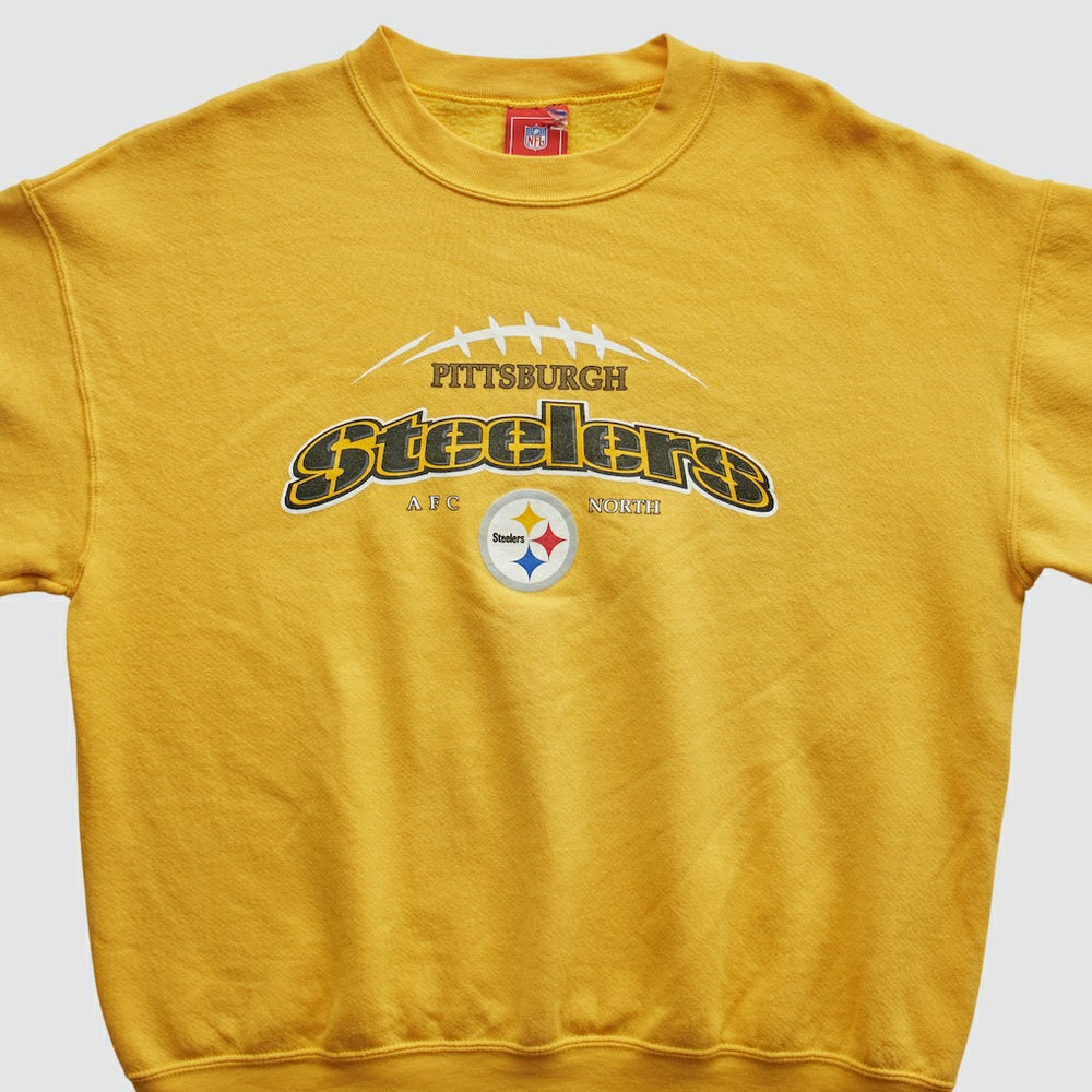 Pittsburgh Steelers NFL 2000s Pullover Sweatshirt - Yellow Vintage on sale