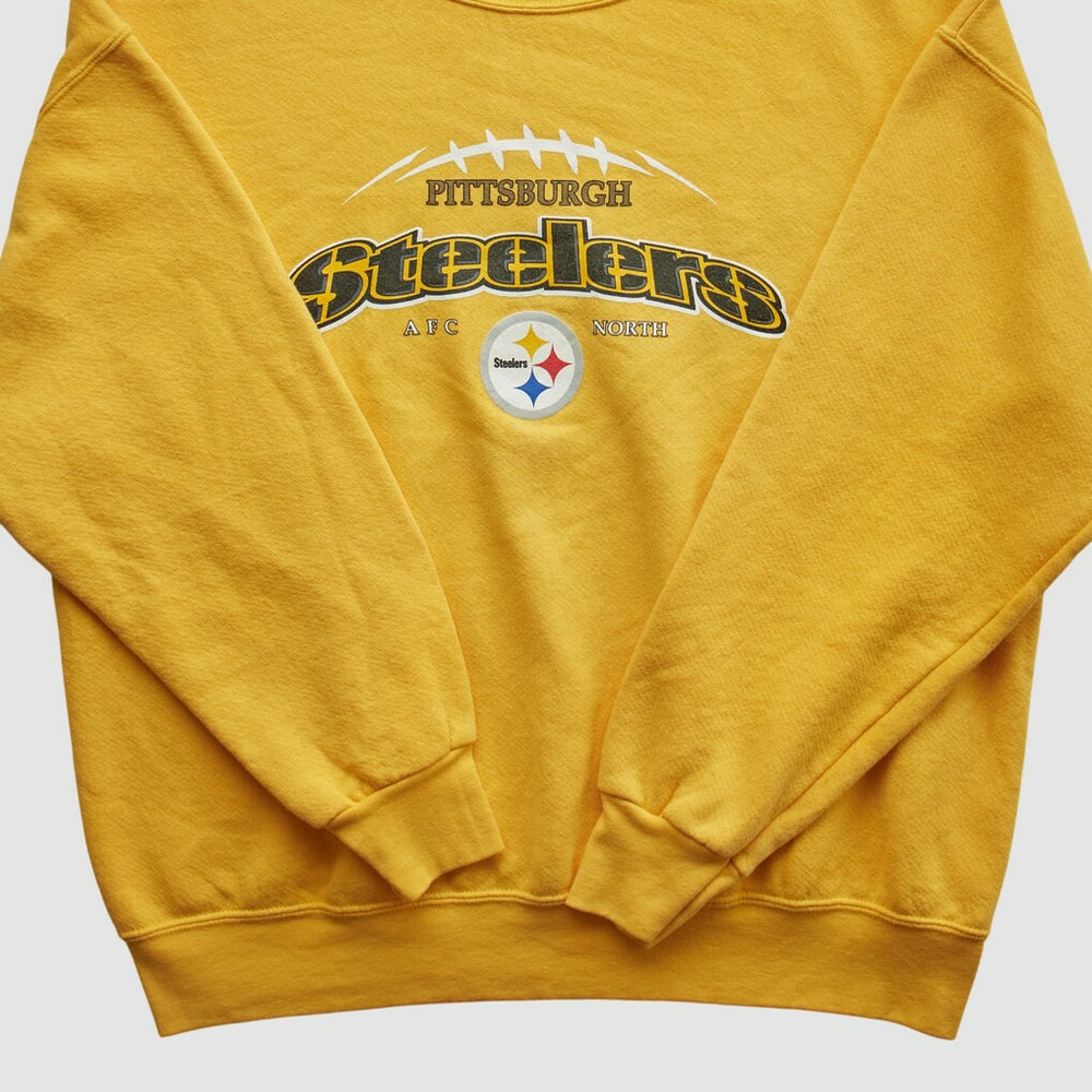 Pittsburgh Steelers NFL 2000s Pullover Sweatshirt - Yellow Vintage on sale