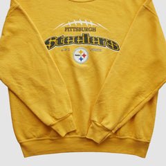 Pittsburgh Steelers NFL 2000s Pullover Sweatshirt - Yellow Vintage on sale