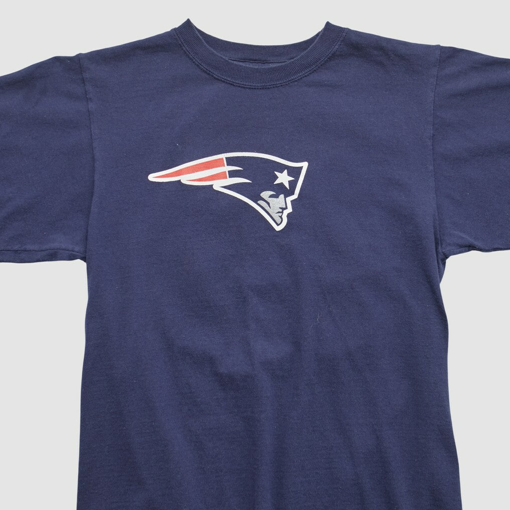 New England Patriots Reebok 2000s T-shirt - Navy Vintage for sale