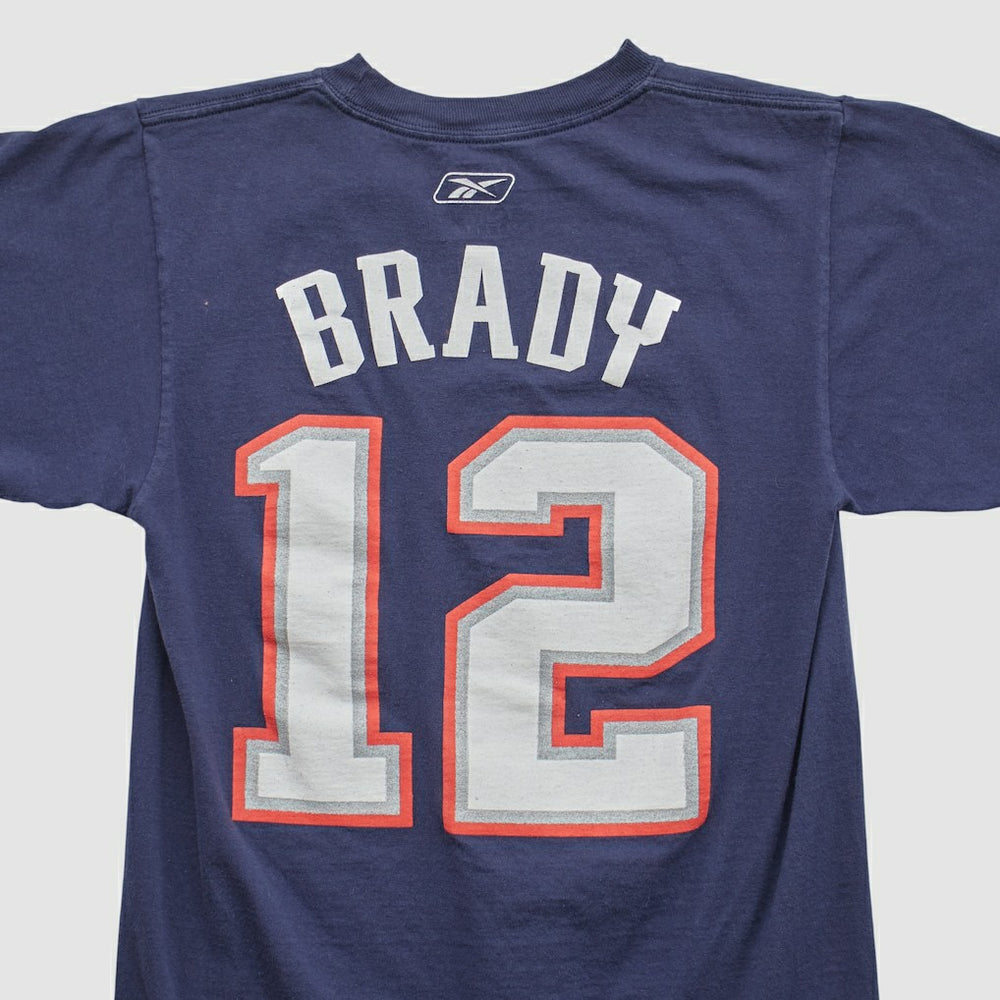 New England Patriots Reebok 2000s T-shirt - Navy Vintage for sale
