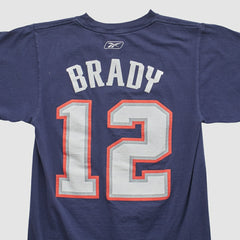 New England Patriots Reebok 2000s T-shirt - Navy Vintage for sale