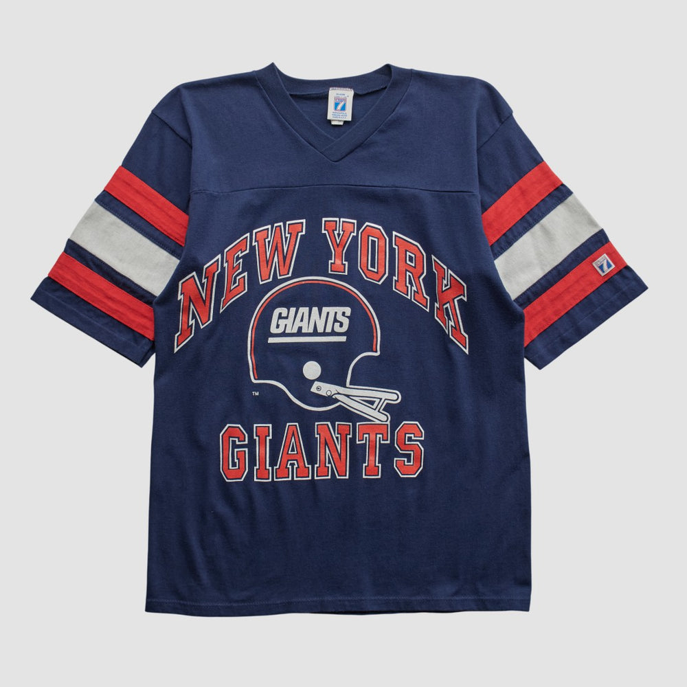New York Giants Logo 7 90s T-shirt - Navy Vintage on sale