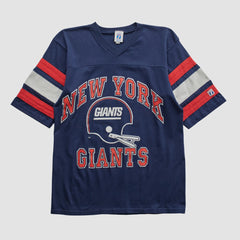 New York Giants Logo 7 90s T-shirt - Navy Vintage on sale
