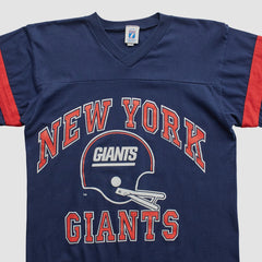 New York Giants Logo 7 90s T-shirt - Navy Vintage on sale