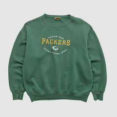 Green Bay Packers Nutmeg 90s Pullover Sweatshirt - Green Vintage online