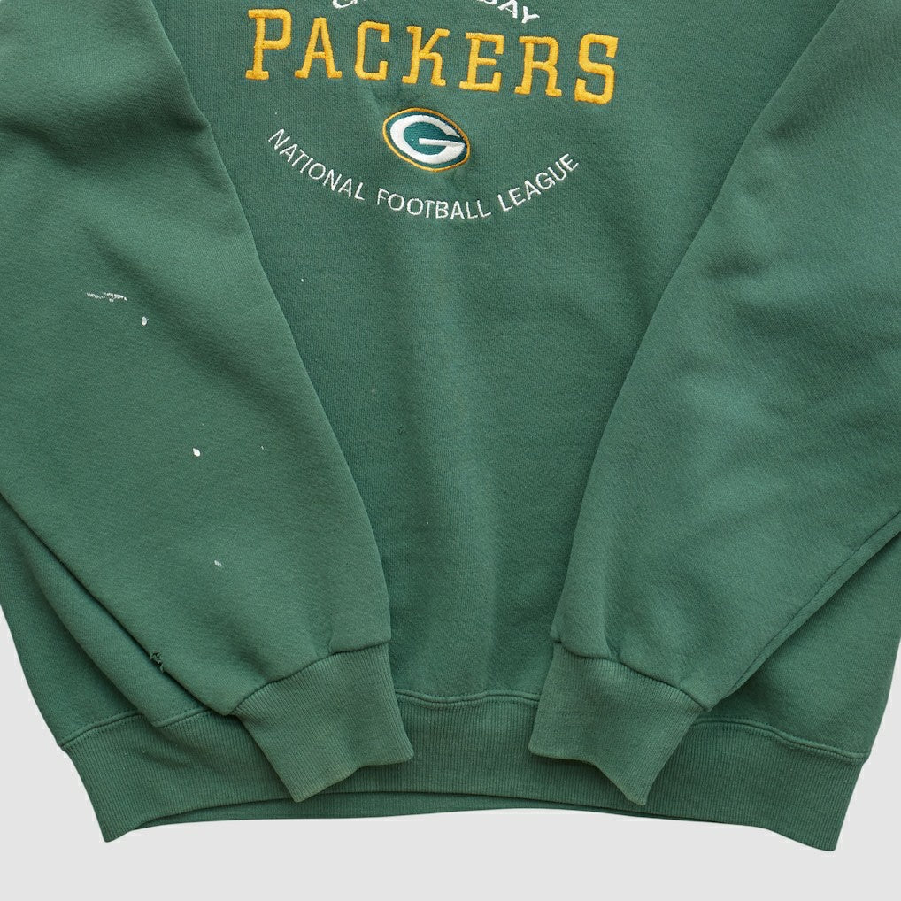 Green Bay Packers Nutmeg 90s Pullover Sweatshirt - Green Vintage online