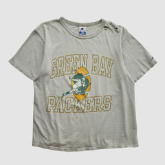 Green Bay Packers Champion 90s T-shirt - Heather Gray Vintage on sale