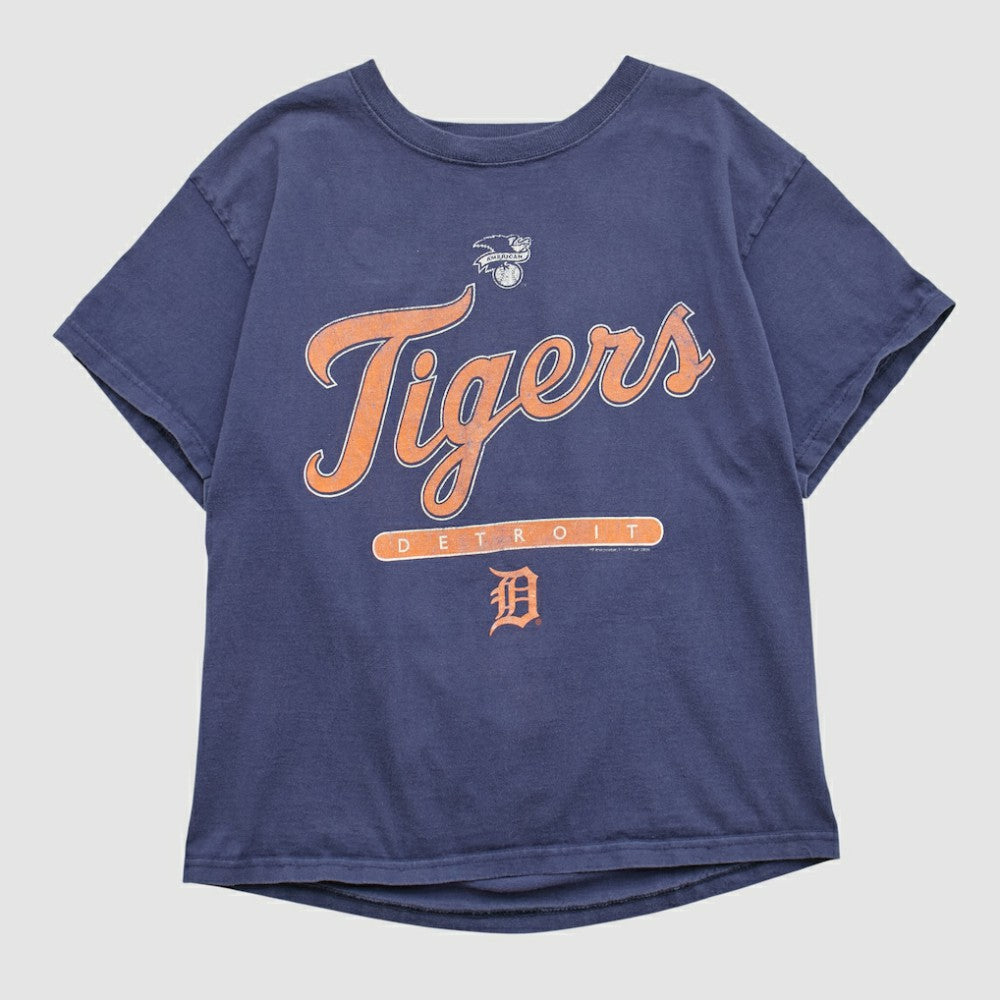 Detroit Tigers Delta 2000s T-shirt Navy Vintage