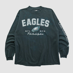 Philadelphia Eagles NFL 2000s Long Sleeve T-shirt - Charcoal Vintage outlet