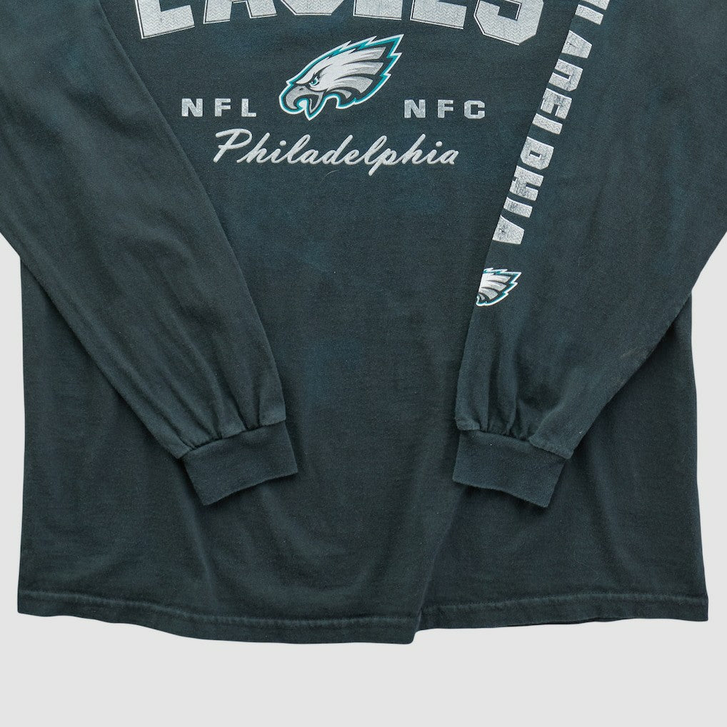 Philadelphia Eagles NFL 2000s Long Sleeve T-shirt - Charcoal Vintage outlet