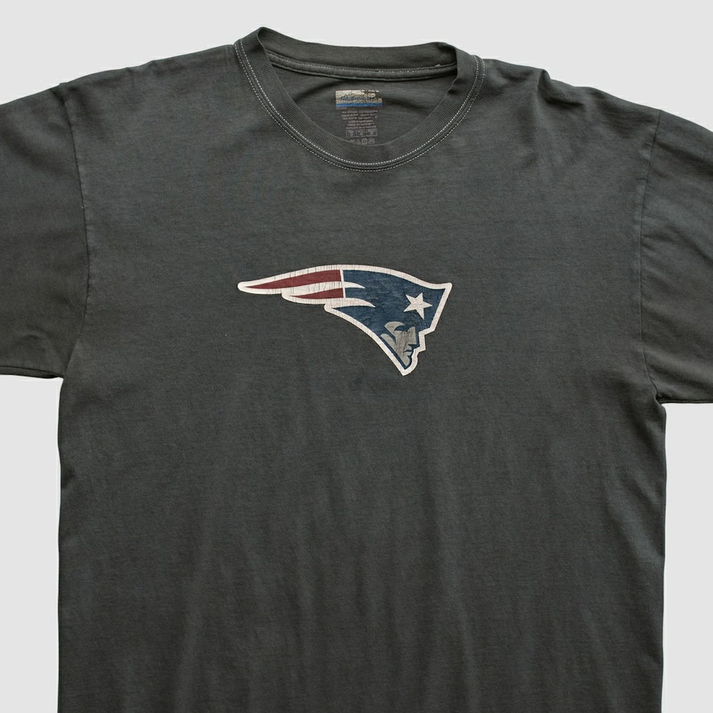 New England Patriots Reebok 2000s Long Sleeve T-shirt - Charcoal Vintage discount