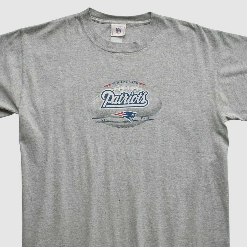 New England Patriots NFL 2000s T-shirt - Heather Gray Vintage outlet