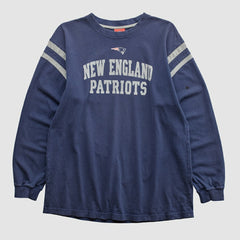New England Patriots NFL 2000s Long Sleeve T-shirt - Navy Vintage online