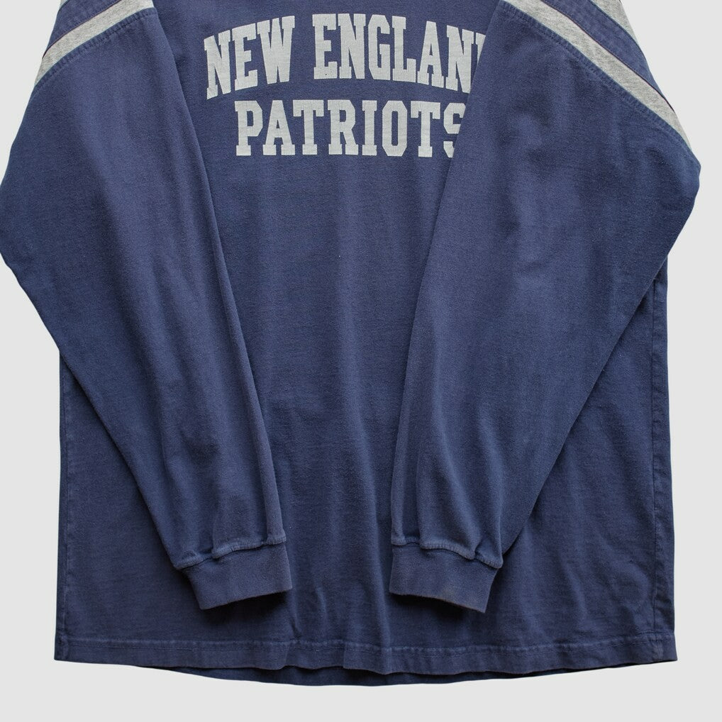 New England Patriots NFL 2000s Long Sleeve T-shirt - Navy Vintage online