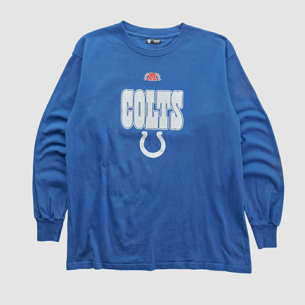 Indianapolis Colts NFL 2010s Long Sleeve T-shirt - Blue Vintage sale