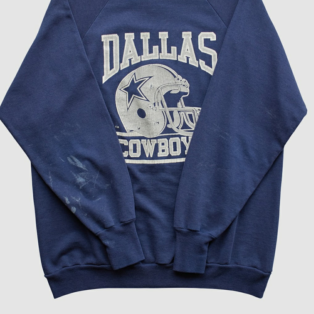 Dallas Cowboys Logo 7 80s Pullover Sweatshirt - Navy Vintage outlet