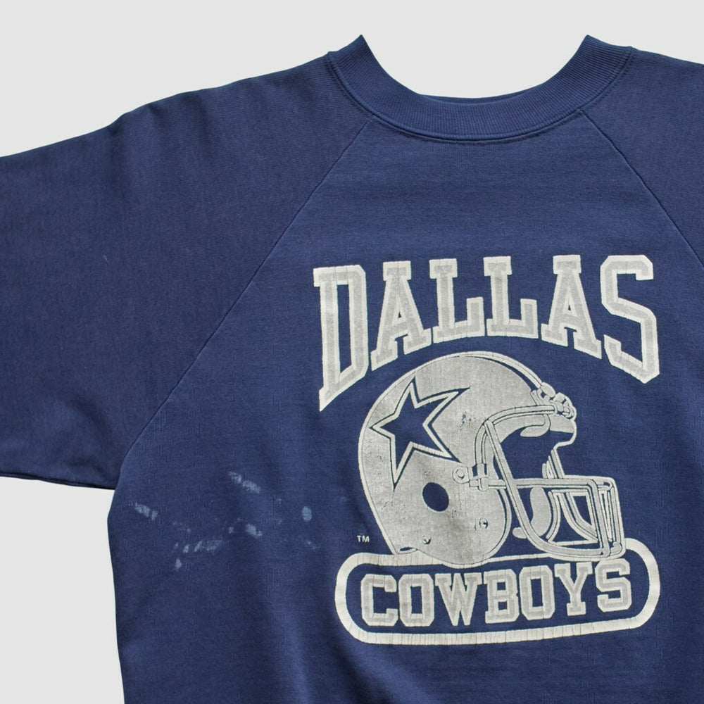 Dallas Cowboys Logo 7 80s Pullover Sweatshirt - Navy Vintage outlet