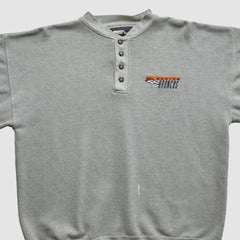 Denver Broncos Starter 90s Pullover Sweatshirt - Heather Gray Vintage discount
