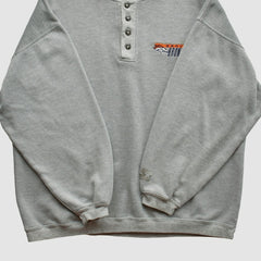 Denver Broncos Starter 90s Pullover Sweatshirt - Heather Gray Vintage discount