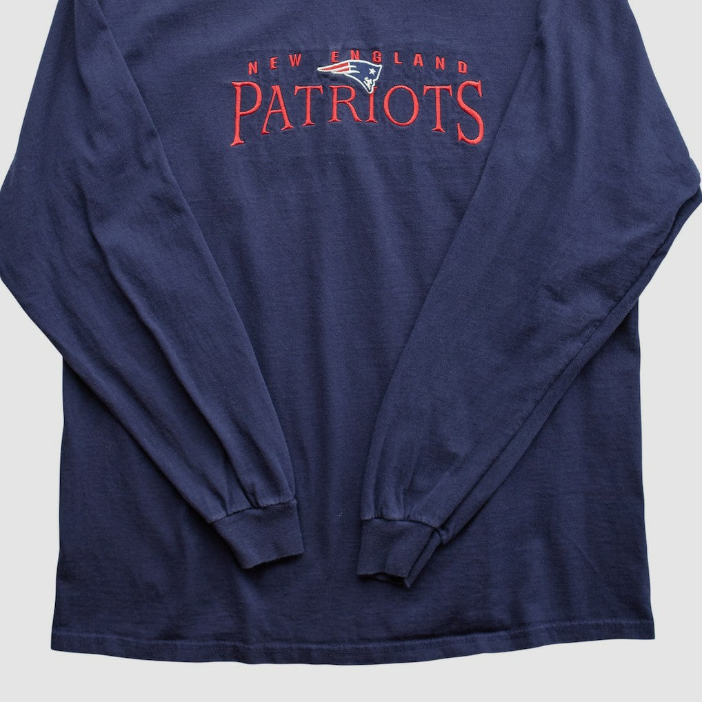 New England Patriots NFL 2000s Long Sleeve T-shirt - Navy Vintage sale