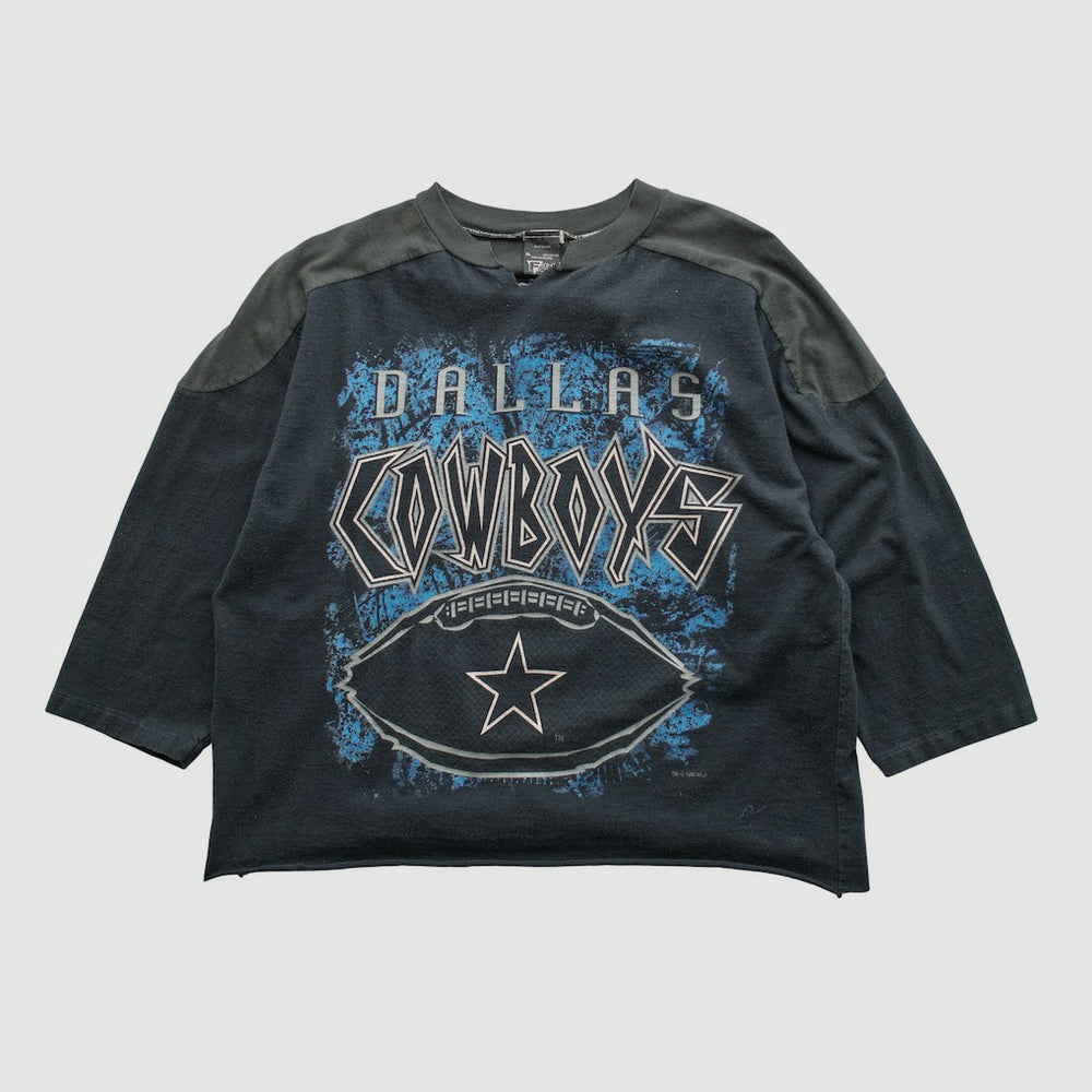 Dallas Cowboys Front Row 1995 T-shirt - Black Vintage for sale