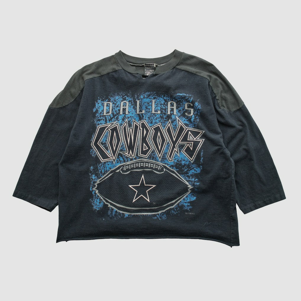 Dallas Cowboys Front Row 1995 T-shirt - Black Vintage for sale