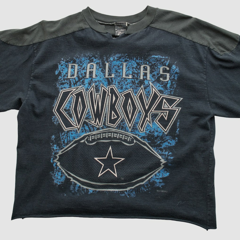 Dallas Cowboys Front Row 1995 T-shirt - Black Vintage for sale
