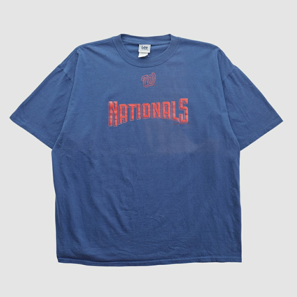 Washington Nationals Lee Apparel 2000s T-shirt Navy Vintage