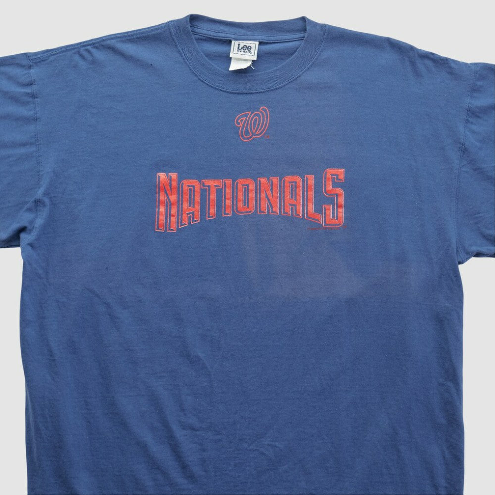 Washington Nationals Lee Apparel 2000s T-shirt Navy Vintage