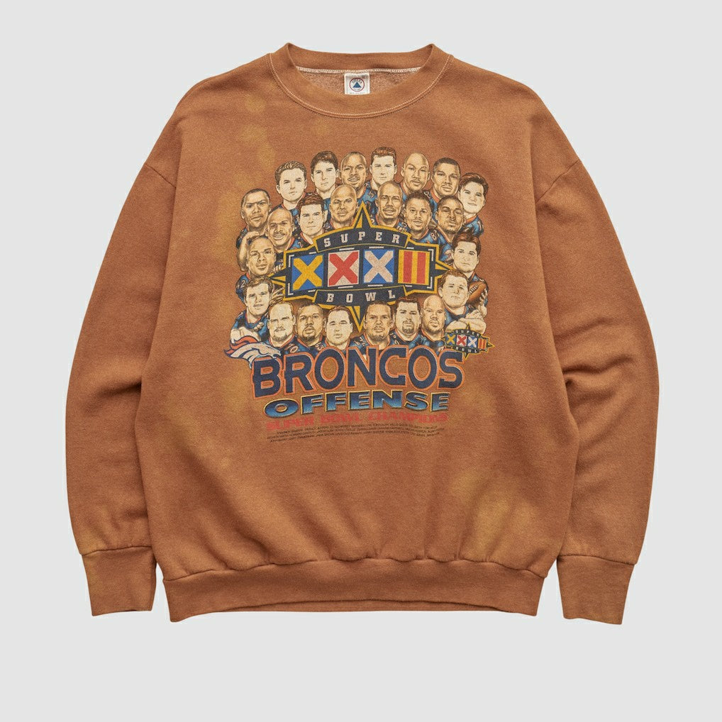 Denver Broncos Delta 1998 Pullover Sweatshirt - Clay Vintage discount
