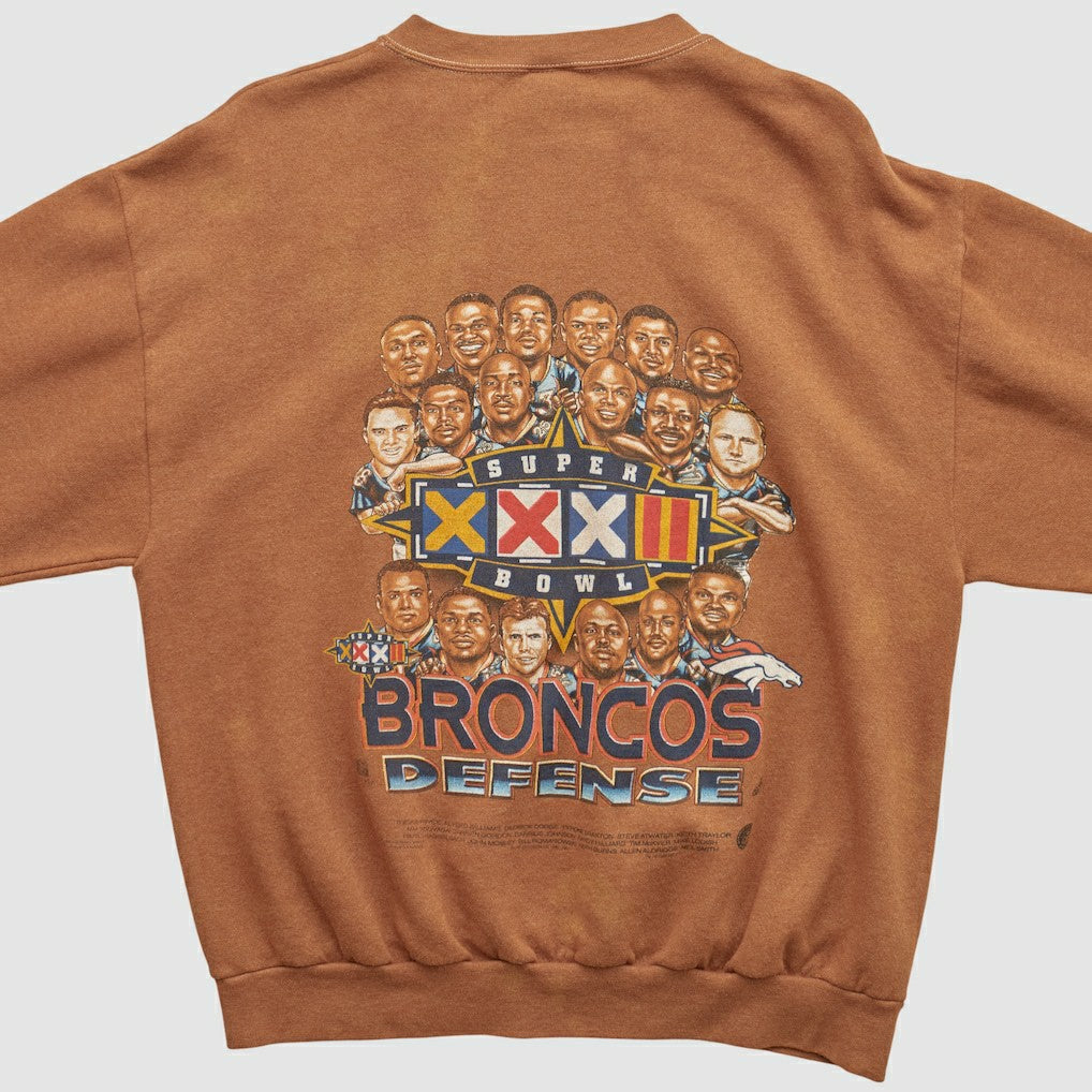 Denver Broncos Delta 1998 Pullover Sweatshirt - Clay Vintage discount