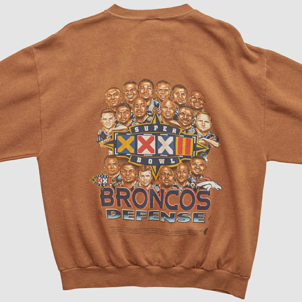 Denver Broncos Delta 1998 Pullover Sweatshirt - Clay Vintage discount