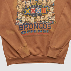 Denver Broncos Delta 1998 Pullover Sweatshirt - Clay Vintage discount