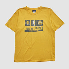 Indiana Pacers NBA 2000s T-shirt - Yellow Vintage sale