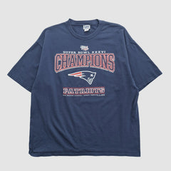 New England Patriots Lee Apparel 2002 T-shirt - Navy Vintage online
