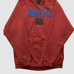 New York Giants Reebok 2000s Hooded Pullover Sweatshirt - Red Vintage on sale