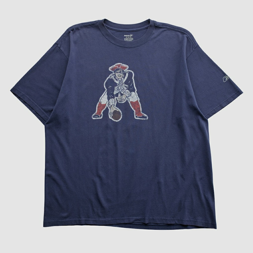 New England Patriots Reebok 2000s T-shirt - Navy Vintage sale
