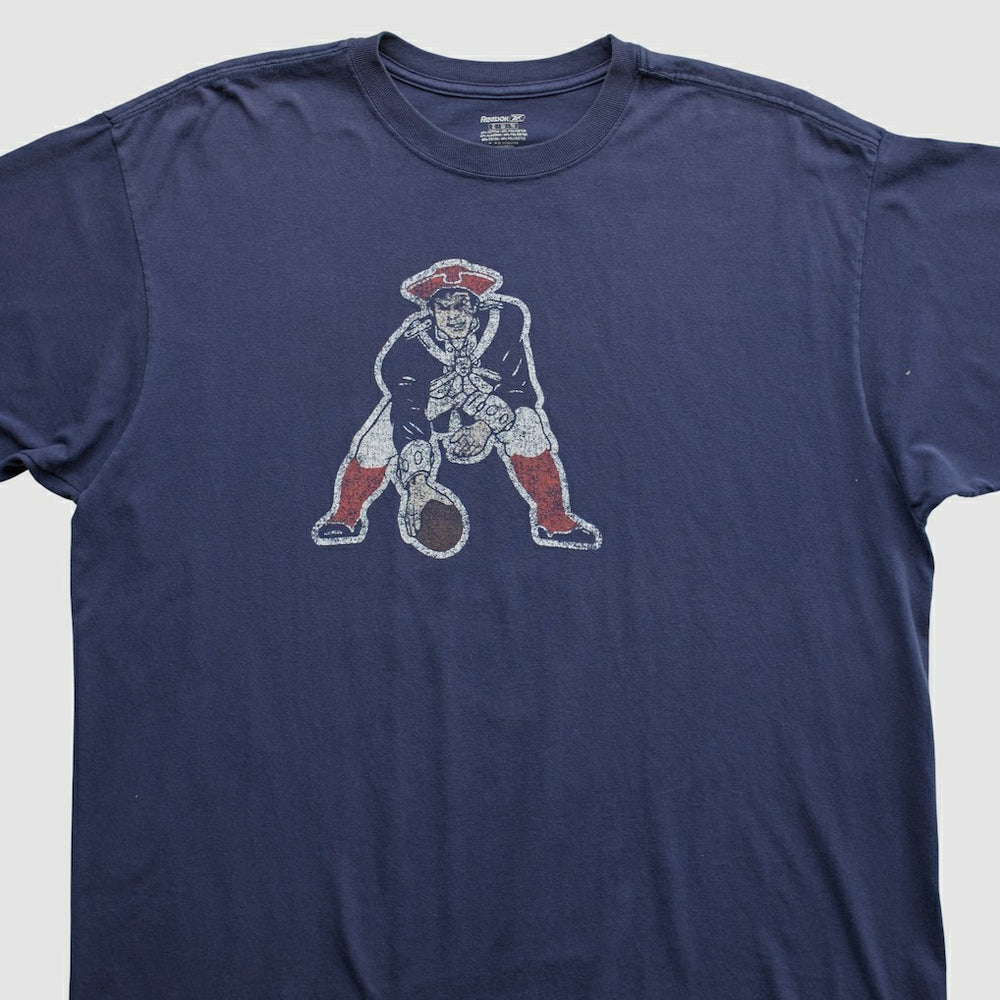 New England Patriots Reebok 2000s T-shirt - Navy Vintage sale