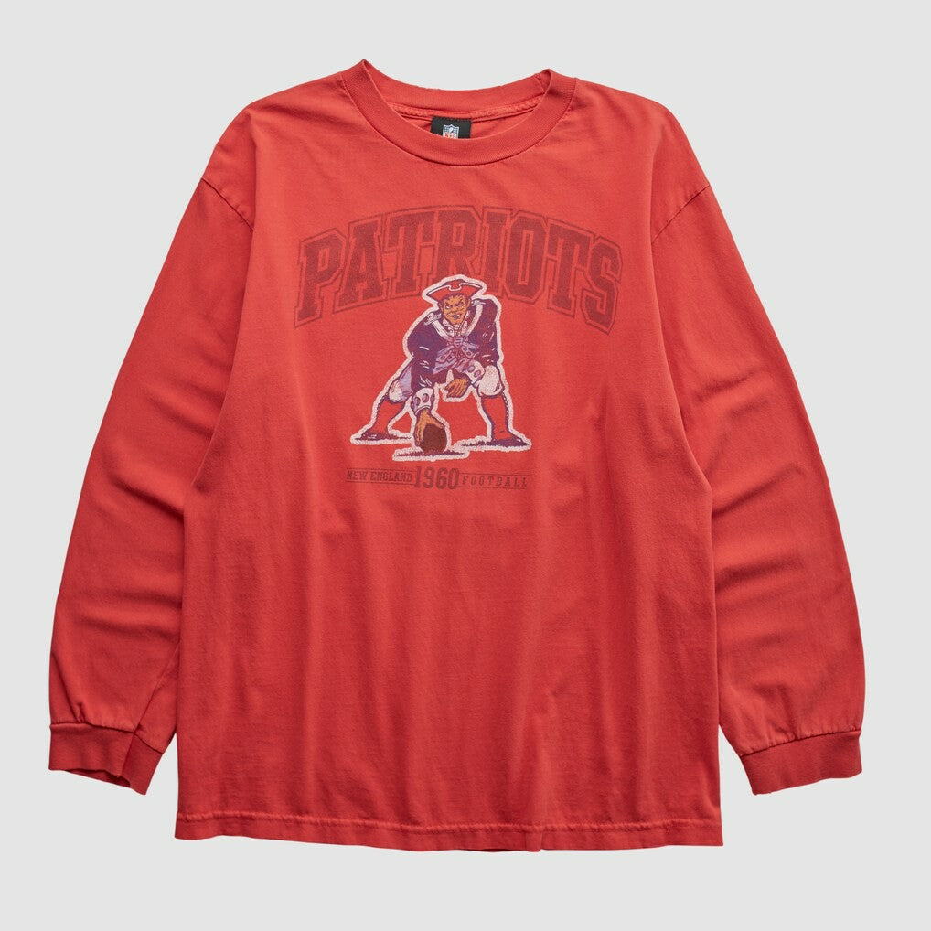 New England Patriots NFL 2010s Long Sleeve T-shirt - Red Vintage discount