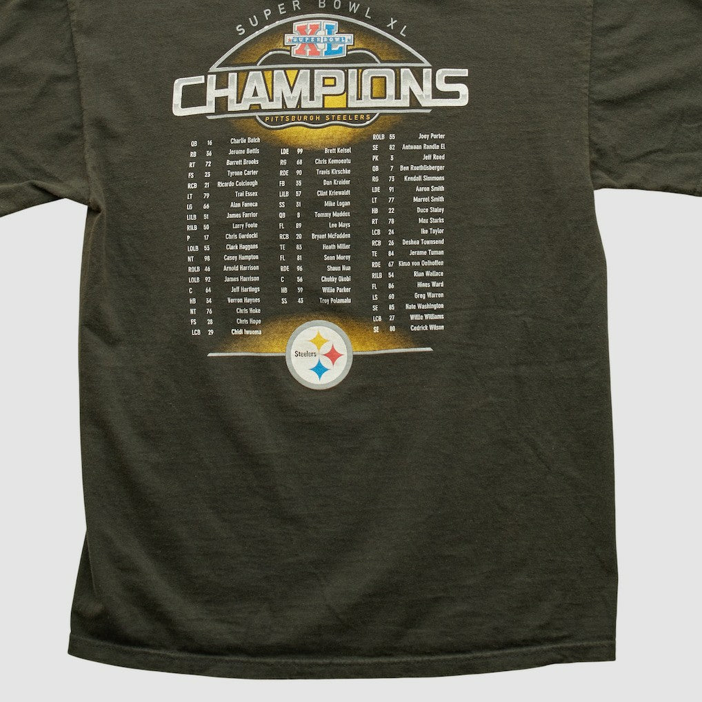 Pittsburgh Steelers Reebok 2006 T-shirt - Charcoal Vintage cheap