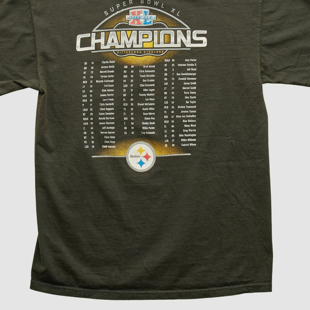 Pittsburgh Steelers Reebok 2006 T-shirt - Charcoal Vintage cheap