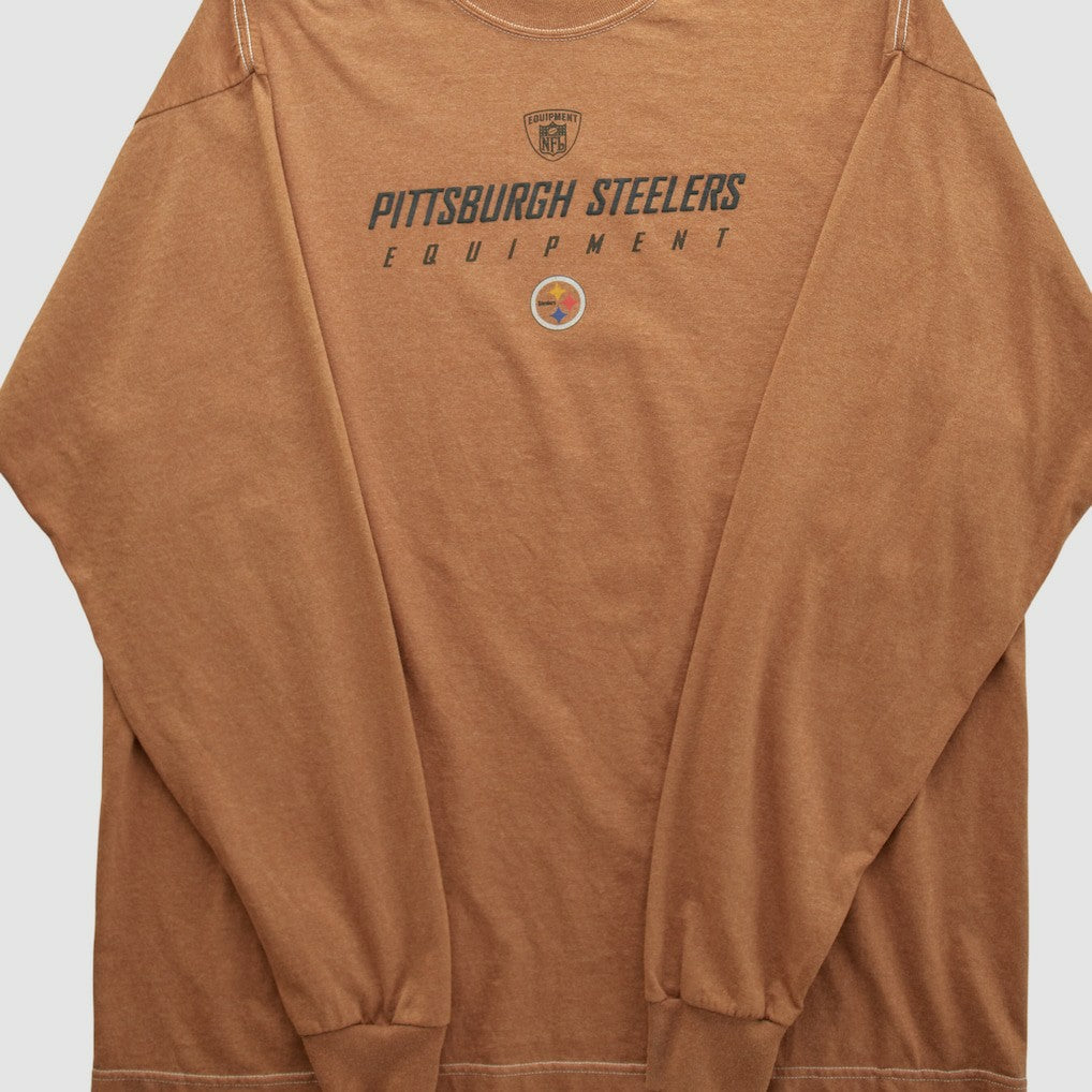 Pittsburgh Steelers Reebok 2000s Long Sleeve T-shirt - Clay Vintage online