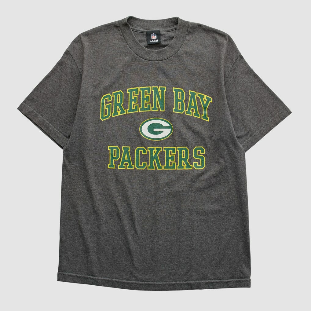 Green Bay Packers NFL 2010s T-shirt - Dark Heather Gray Vintage outlet