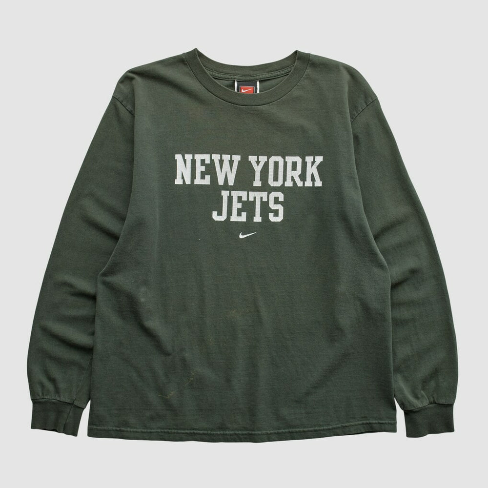 New York Jets 2000s Long Sleeve T-shirt - Green Vintage discount